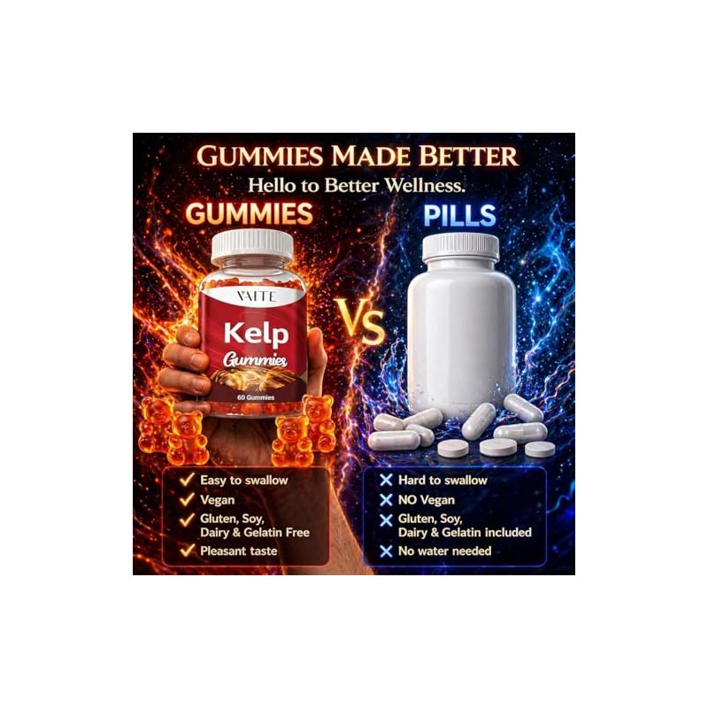 Vaite Suplemento de Algas Marinas 1000 Mg: F?rmula de Yodo