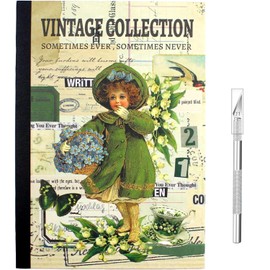 Scrapbooking Sticker Set, Vintage Scrapbooking Stickers, Washi Sticker Set, Scrapbook Accessories for Scrapbook, DIY Photo Album, Diary Notebook, 24 Sheets, Green, Pack of 800