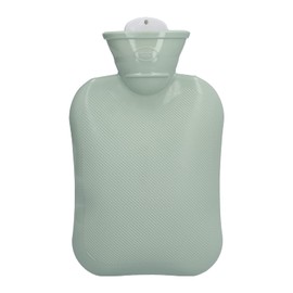 Tnfeeon Hot Water Bottle Thickened Water Injection 500ml Warm Water Bag for Warm Feet Cold Portable 7.9 x 4.9in(Green)