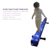 Sealoha 8ft Ultrasimple Adjustable&Foldable Balance Beam,High-Low Floor Beam Suede Gymnastics