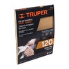 Truper LIMA-120, Lija para madera, papel cabinet, grano 120