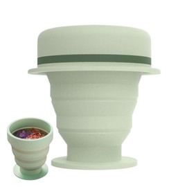 Folding Coffee Cup | Portable Hydration Water Cup Foldable | Women and Men Teeth Brushing Cup Space-Saving Drinkware Multi-Use for Traveling, Camping