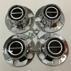 PPCovers Fit RANGER BRONCO II EXPLORER CHROME CENTER CAP HUB SET OF 4 BLACK CENTER