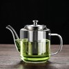 croselyu 650/800/1100ml Glass Tea Pot with Strainer for Loose Tea,