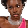 deladola African Choker Necklace Sets Multi-Layer Hoop Gold Plated Bib