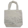 Sanrio Tote Bag, Cotton, Canvas, Gusset, Large Capacity, Back/Front, Pattern,