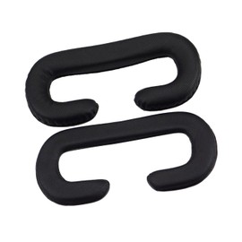 WOONEKY 2pcs Pu Leather Cover Pad for Vr Breathable Sponge Cushion Thickness Easy to Clean Replacement Eye for Comfortable Gaming