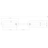 2 Metres (3mm) Galvanised Steel Chain Heavy Duty Durable Security