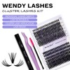 Individual Lashes Kit Cluster Lashes D Curl 0.07mm DIY Lash