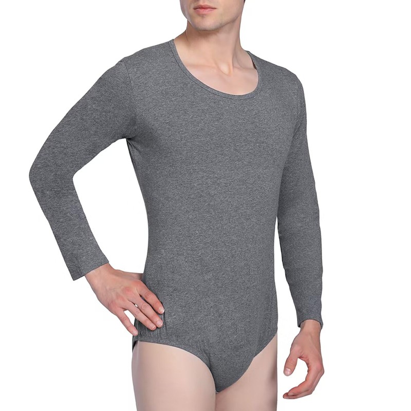 Landofgenie Men One Piece Bodysuit Long Sleeve Onesie Pajamas Tops