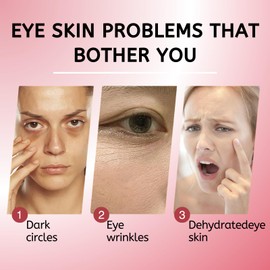 Retinol Eye Stick, Retinol Eye Cream for Dark Circles and Puffy Eyes, Anti Wrinkle Eye Cream Anti Aging, Brightening Eye Balm Stick, Moisturizes, Visibly Reduces Fine Lines Wrinkles, 2PCS