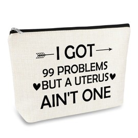 Inspirational Gifts for Women Feminist Gift Makeup Bag Girl Power Women Empowerment Gift Cosmetic Bag Motivational Birthday Graduation Gift for Female Warrior Sister Friend Travel Toiletry Pouch