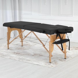 FDW Massage Bed Portable Massage Table 24 inch Wide Lash Bed 2 Folding Height Adjustable Spa Tables Foldable with Non-Woven Bag for Spa Footmassage Facial CareSpa Tattoo