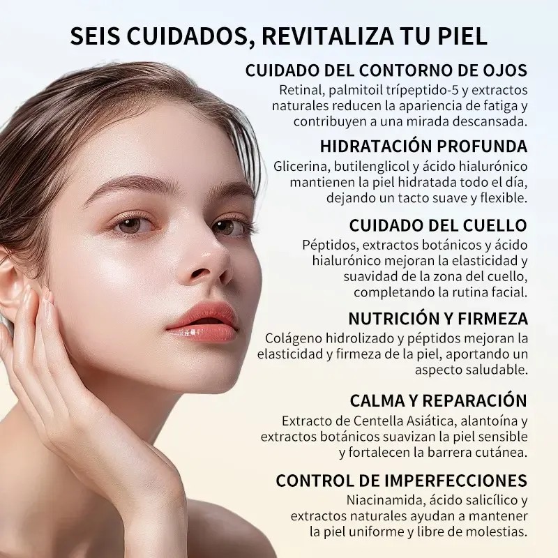 Kit Weud Rutina Completa Antiacne Sérum Crema Ojos 6 Piezas