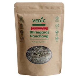 Vedic Herbs Bhringaraj Panchang, Eclipta Prostrata False Daisy, 100% Natural Gluten-Free Dietary Supplement, 0.88 Oz