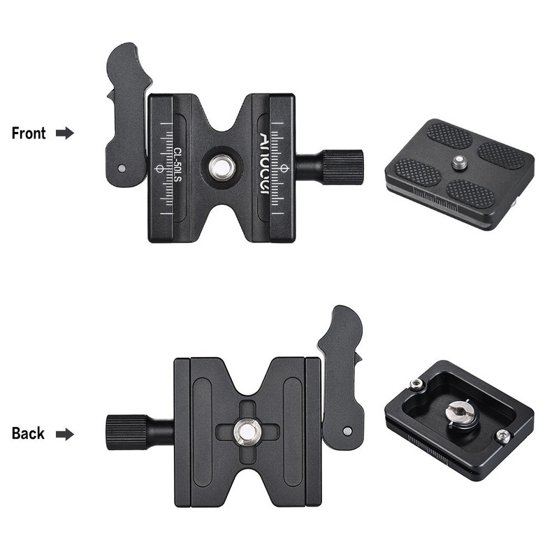 Andoer Quick Release Clamp and Quick Release Plate for Arca
