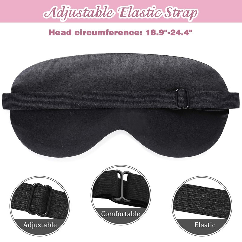 NICECONE 2 Pack Funny Sleep Mask,Soft Silky Satin Eye Mask