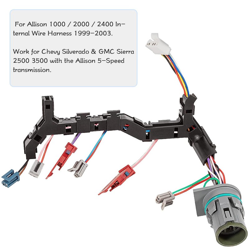 Transmission 6 Solenoid, 5 Speed Transmission Wiring Harness for Allison