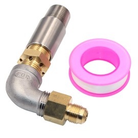 METER STAR 1/2" Propane Air Mixer Valve Nozzle Sprayer Valve Kit for Fire Pit, Fireplaces (Max Set, High Capacity 150K BTU)