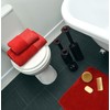 Allure Bath Fashions Sparkle Luxury Bath Sheet, Shimmering Metallic Edge,