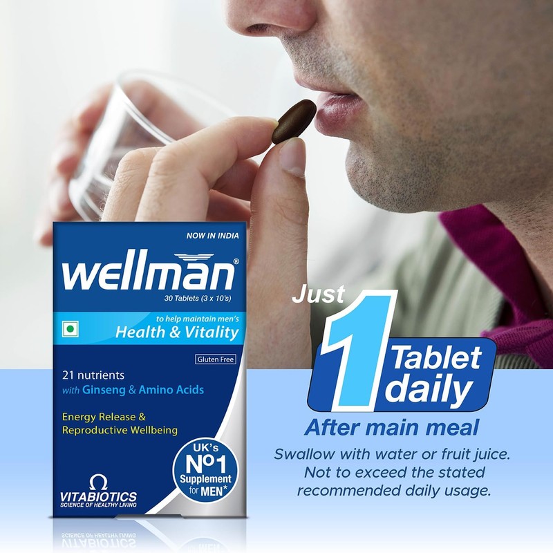  Wellman Multivitamin Tablets 30 Tablets