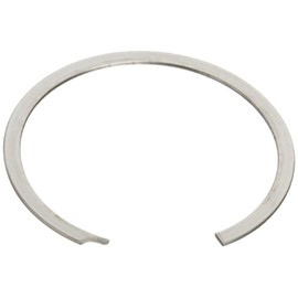 Standard Internal Retaining Ring, Spiral, 302 Stainless Steel, Passivated Finish, 1-19/64" Bore Diameter, 0.05" Thick, Made in US
