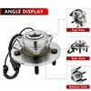 PEYU Pair 515151 Front Wheel Bearing Hub Assembly for Dodge