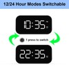 Digital Alarm Clock with USB Port for Charging Adjustable Brightness