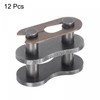 sourcing map 12Pcs #60 Chain Master Connector Link Roller, 3/4"