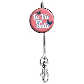 Miss Kha Key Holder "La Vie Est Belle", Pink - Pink