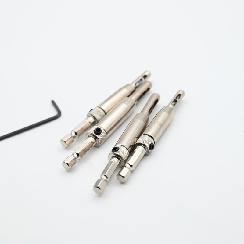 4 PCS Self Centering Drill Bit Hinge Upgrade drill bit