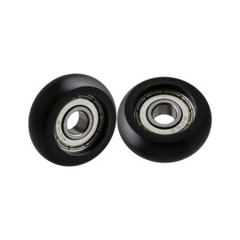 CNBTR 8 Pcs Spherical Arc Pulley 8mm x 32mm x 12mm Round Bearing Pulley for Cabinets