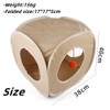 Guinea Pig Square Tunnel Toy, Foldable Rabbit Tunnel with Plush
