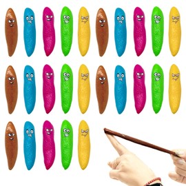 25pcs Slingshot Poo Finger Toys for Kids & Adults,Stretchy Flying Poo Flick Toy,Finger Slingshot Funny Rubber Finger Poo Toys Joke Prank Finger Toys for Birthday Easter Party Favors Stocking Stuffers
