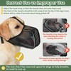 Mayerzon Dog Muzzle, Patented Mesh Muzzle with Panting Room for