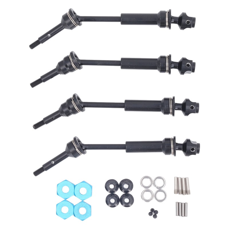 4Pcs RC Car Drive Shaft Set Front Rear Universal Axles