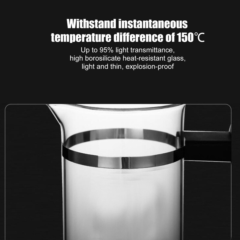 350ml Hand Brewing Coffee Press Pot Heat Resistant Coffee Tea