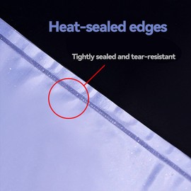 Zephyra 50 Stück Schrumpffolie Beutel 28 x 45 cm – Transparente PVC Schrumpfbeutel für Schuhe, Badebomben, Kosmetik, DIY-Handwerk – Wasserdichte Heat Shrink Folie, Heißsiegelbeutel für Verpackung & Ge