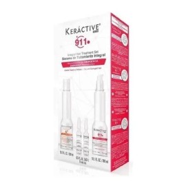 Nutrapel Keráctive 911 Sistema Integral de Reparación Shampoo300 ml+ Tratamiento 300 ml + Ampolletas 2x15ml