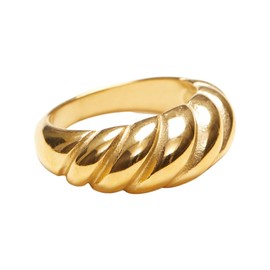 Shapes Studio The Dome Croissant Band Ring (7) (Large)