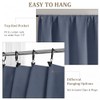 Lecloud Cortinas de cocina azul vaquero de 91 cm de