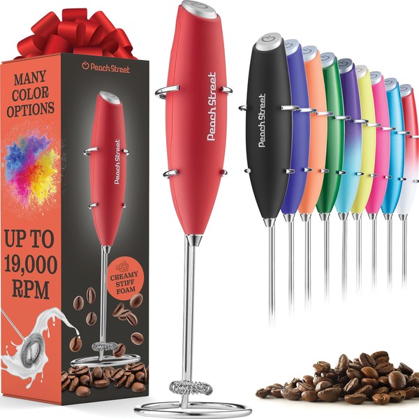 Powerful Handheld Milk Frother, Mini Milk Foamer, Battery Operated Stainless
