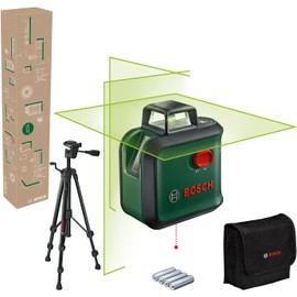 Bosch AdvancedLevel 360 - Láser de líneas cruzadas con trípode premium
