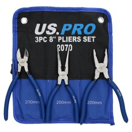 3pc Professional plier Set (Combination/Cutters and Long Nose) AT125