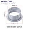 PATIKIL Duct Connector Flange, 4 Inch, 4 Pack Straight Pipe
