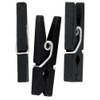 50 clothes pegs 2.5 cm black