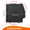CUSAUTV X3 Battery Cover Kit Compatible with Can Am Maverick
