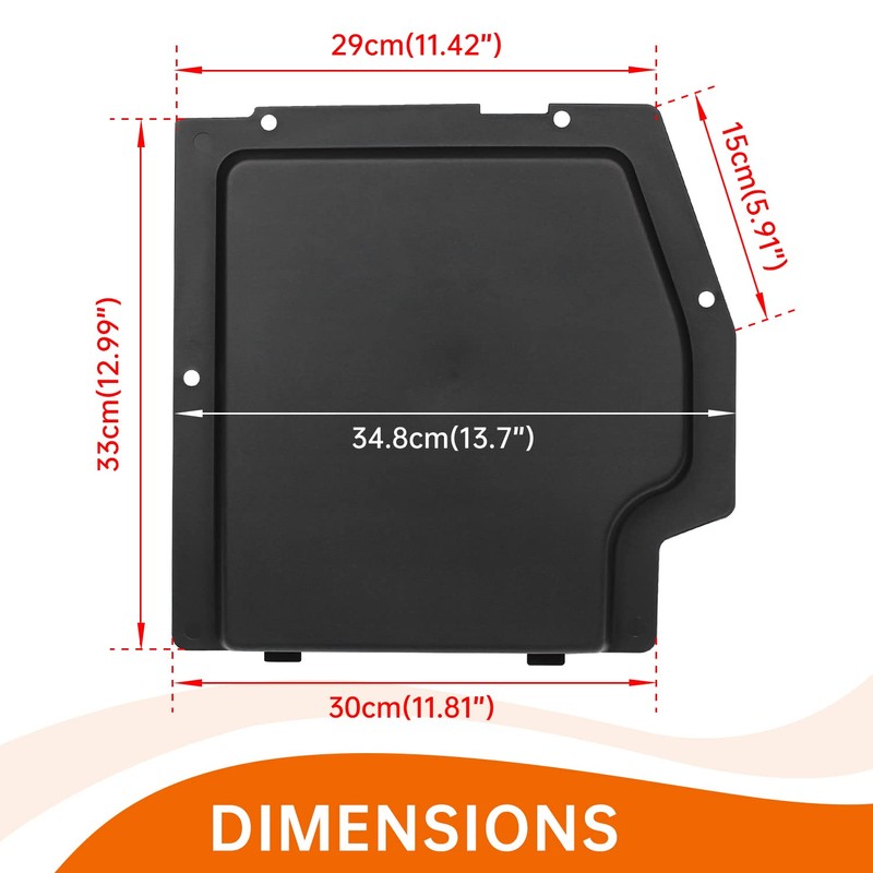 CUSAUTV X3 Battery Cover Kit Compatible with Can Am Maverick
