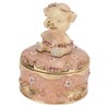 Pig Hinged Jewelry Box Hollow Design Cute Appearance Hand Painted