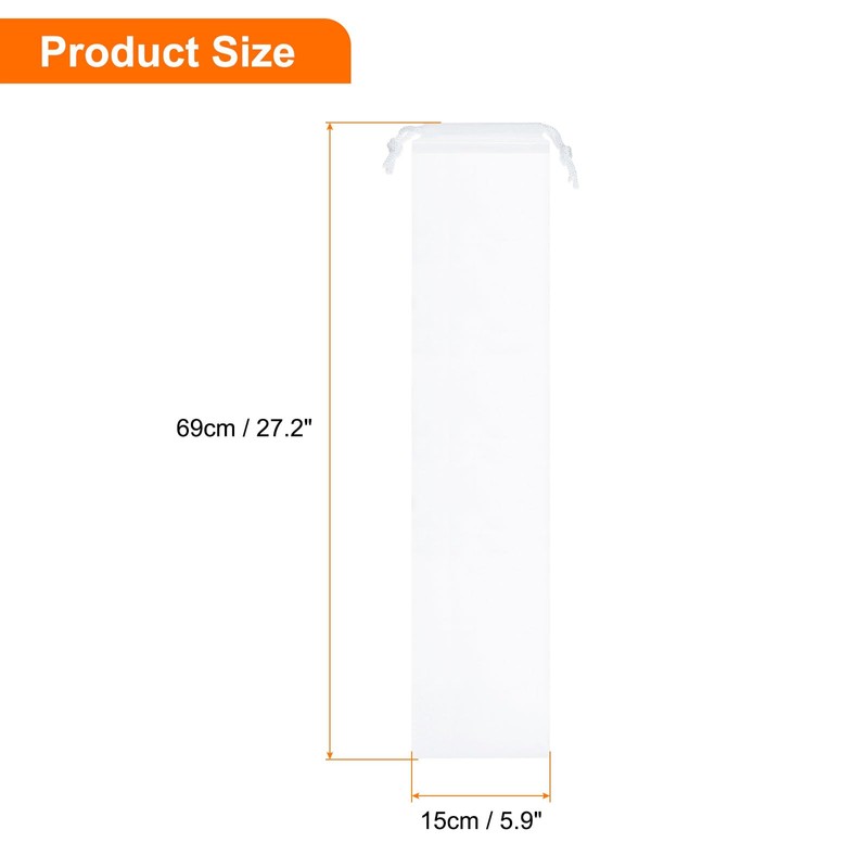 HARFINGTON 18pcs Umbrella Bags 24"x7.1" Wet Umbrella Sleeve Cover Reusable